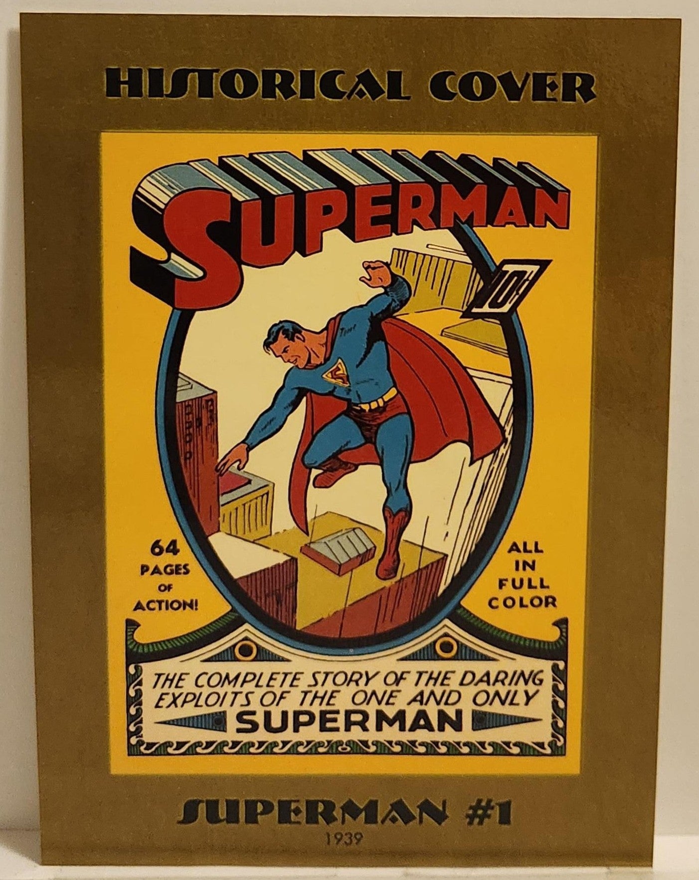 Adventures of Superman #505 with collectible post card