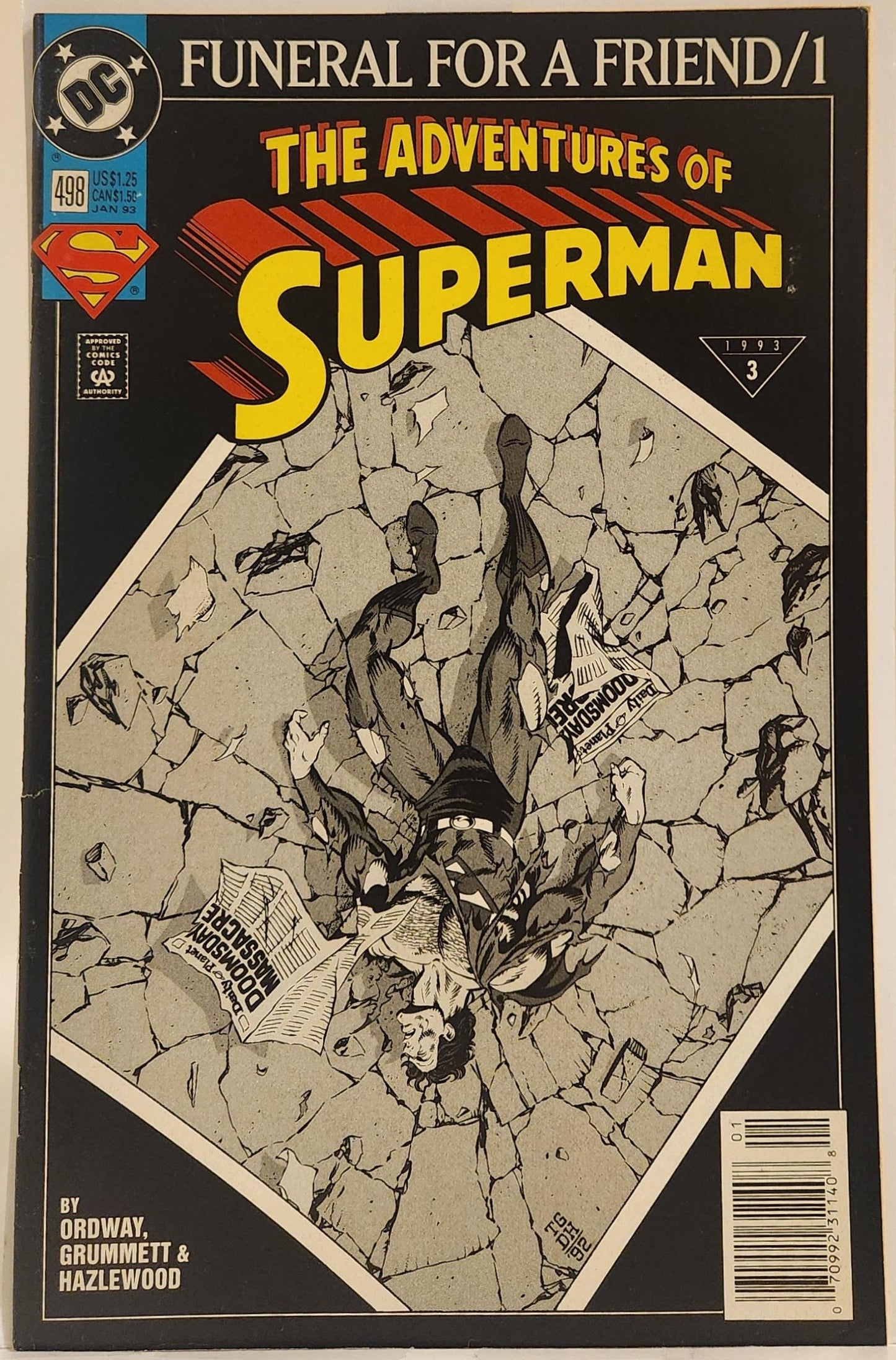 Adventures of Superman #498 (Newstand)